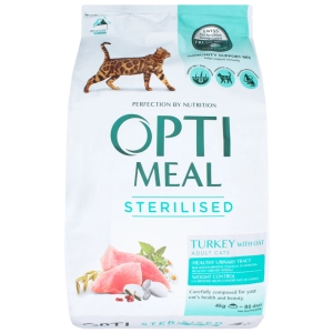 Comida para gatos Optimeal Adult Sterilised with Turkey 4 kg