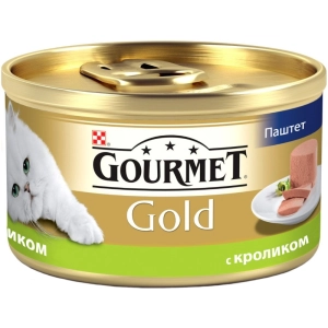 Comida para gatos Gourmet Packaging Gold Canned with Rabbit 0,085 kg