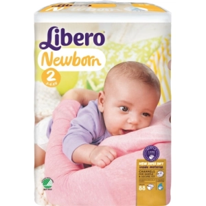 Pañales Libero Newborn 2 / 88 pcs