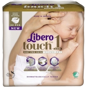 Pañales Libero Touch Open 1 / 22 pcs