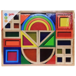 Goki Rainbow Building Bricks with Windows 58620