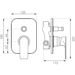 Ferro Algeo Square BAQ7P