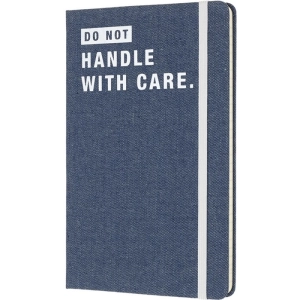 Bloc de notas Moleskine Denim Do Not Handle With Care Ruled