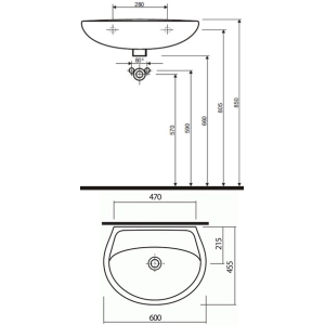 Lavabo Kolo Idol 60 M11160U