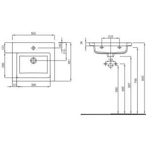 Lavabo Kolo Twins 50 L51950