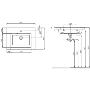 Lavabo Kolo Twins 60 L51960