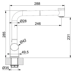 Mezclador Franke Logik Pull Out 115.0081.528