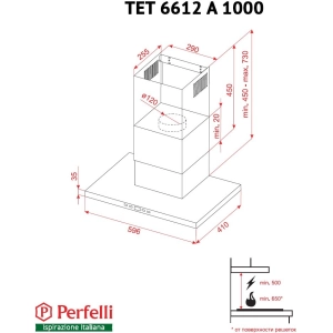 Perfelli TET 6612 A 1000 W LED