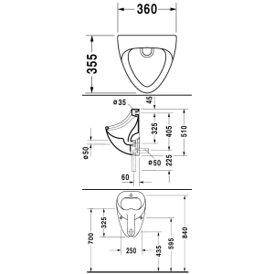 Urinario Duravit Bill 085135