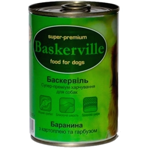 Comida para perros Baskerville Dog Canned with Mutton/Potato/Pumpkin 0,4 kg