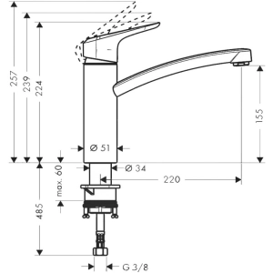 Hansgrohe Ecos M 14815000