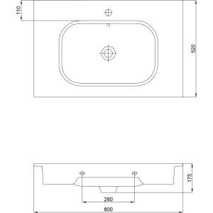 Lavabo Newarc 504080