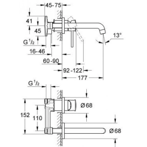 Mezclador Grohe BauClassic 20292000