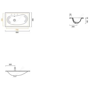 Lavabo Catalano Impronta 83