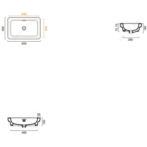 Lavabo Catalano Canova Royal 60/2