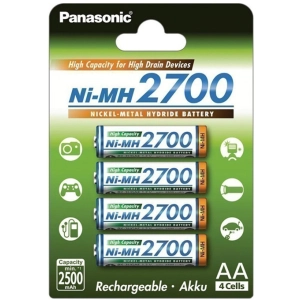 Acumulador / batería Panasonic High Capacity 4xAA 2700 mAh