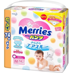 Pañales Merries Pants M / 74 pcs