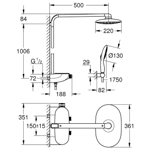 Grohe Rainshower System 360 26361000