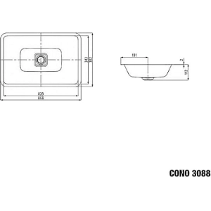 Lavabo Kaldewei Cono 902406