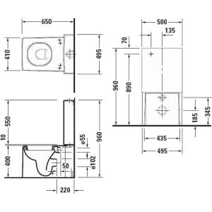 Inodoro Duravit Starck X 2100090000