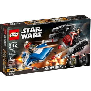 Lego A-Wing vs. TIE Silencer Microfighters 75196