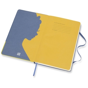 Moleskine Snow White Ruled Notebook Blue