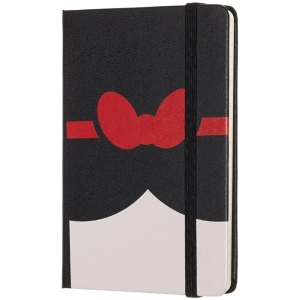 Bloc de notas Moleskine Snow White Ruled Notebook Pocket Black