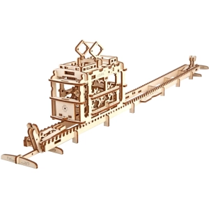 Rompecabezas 3D UGears Tram wirh Rails