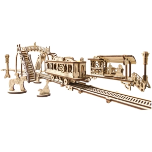 Rompecabezas 3D UGears Tram Line