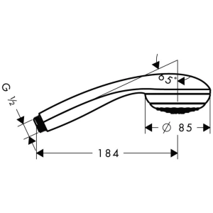 Sistema de ducha Hansgrohe Crometta 85 28585000