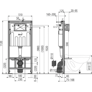 Alca Plast AM101/1120 Sadromodul