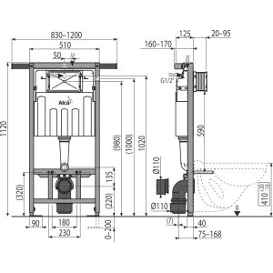 Alca Plast AM102/1120 Jadromodul