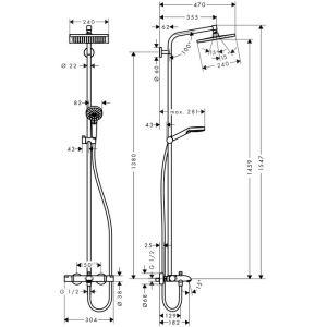 Hansgrohe Crometta E 240 27298000