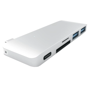 Lector de tarjetas/USB-concentrador Satechi Type-C USB 3.0 Passthrough Hub