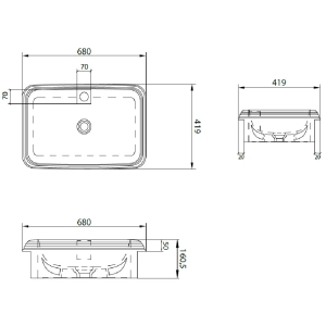 Lavabo AeT Class L612