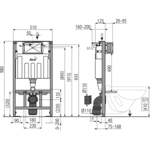 Alca Plast AM101/1000 Sadromodul