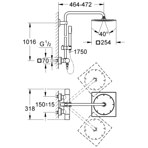 Grohe Rainshower System 254 27569000