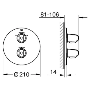 Grohe Grohtherm 1000 19986000