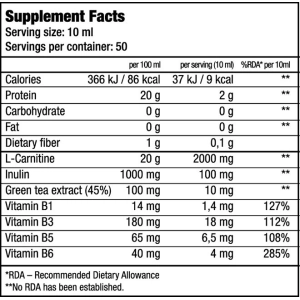 BioTech L-Carnitine 100.000 Liquid 500 ml