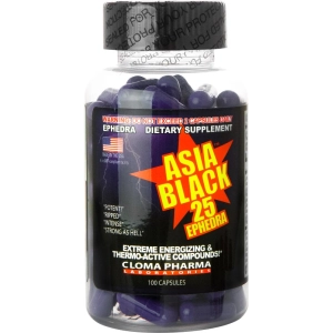 Quemador de grasa Cloma Pharma Asia Black 25 100 cap