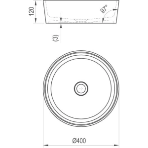 Lavabo Ravak Moon 1 400