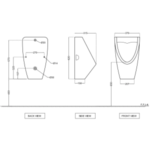 Urinario Jaquar URS-WHT-13253O