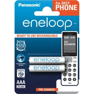 Acumulador / batería Panasonic Eneloop Dect 2xAAA 750 mAh