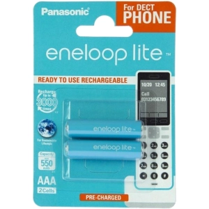 Acumulador / batería Panasonic Eneloop Lite Dect 2xAAA 550 mAh