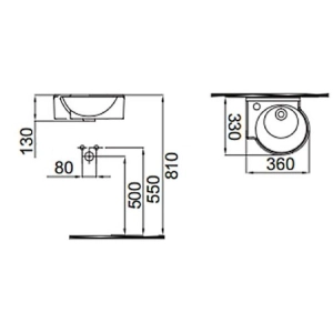 Lavabo Idevit Myra mini 0201-0367