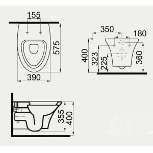 Inodoro Idevit Rena 2904-0606