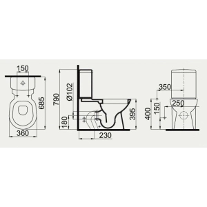 Inodoro Idevit Diva 2004-0206