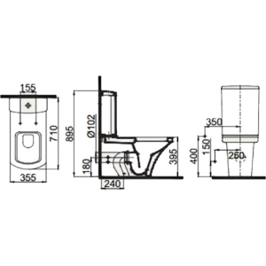 Inodoro Idevit Vega 2804 -0305