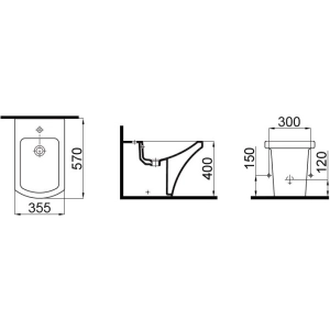 Bidet Idevit Vega 2806-0000