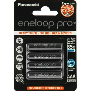 Acumulador/batería Panasonic Eneloop Pro 4xAAA 930 mAh